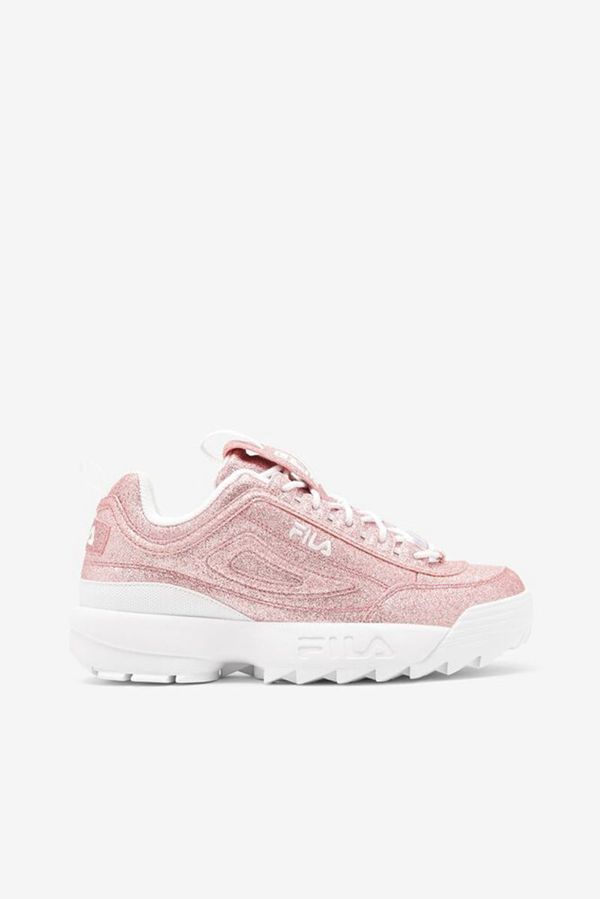 Zapatillas Fila Mujer Rosas / Rosas / Blancas - Disruptor 2 Glimmer - España 083451RMB